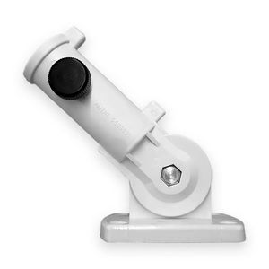 Adjustable white flag pole bracket